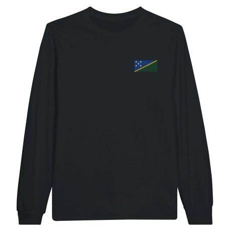 T-shirt manches longues salomon broderie couleur coton doux