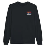 T-shirt manches longues serbie broderie couleur coton doux