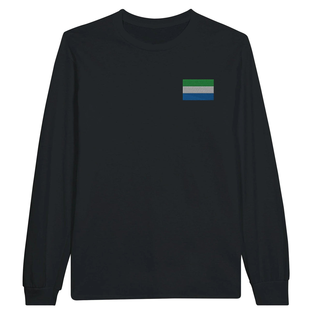 T-shirt manches longues sierra leone broderie coton mélangé