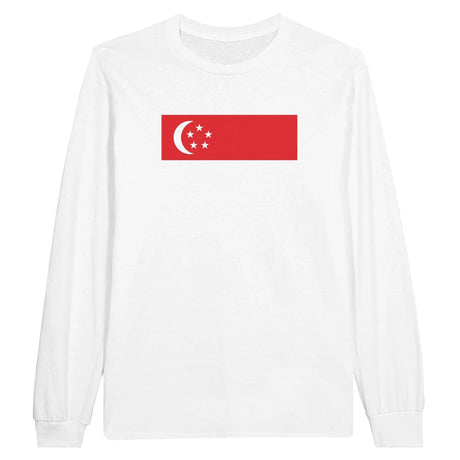 T-shirt manches longues singapour coton mélangé imprimé