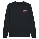 T-shirt manches longues slovaquie broderie coton doux