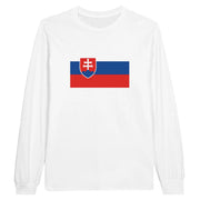 T-shirt manches longues slovaquie coton mélangé imprimé