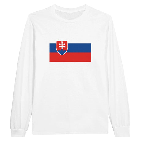 T-shirt manches longues slovaquie coton mélangé imprimé