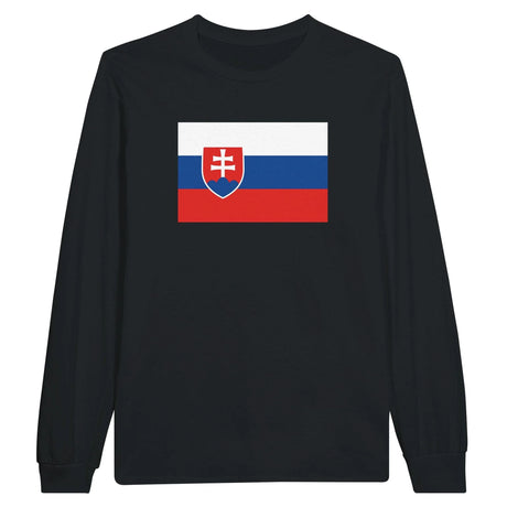 T-shirt manches longues slovaquie coton mélangé imprimé