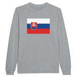 T-shirt manches longues slovaquie coton mélangé imprimé