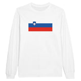 T-shirt manches longues slovénie coton mélangé imprimé