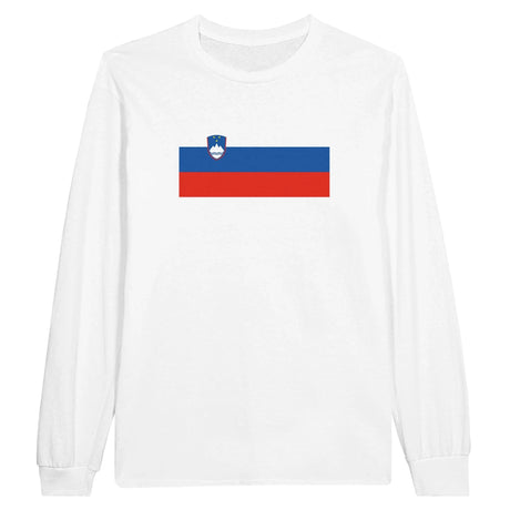T-shirt manches longues slovénie coton mélangé imprimé