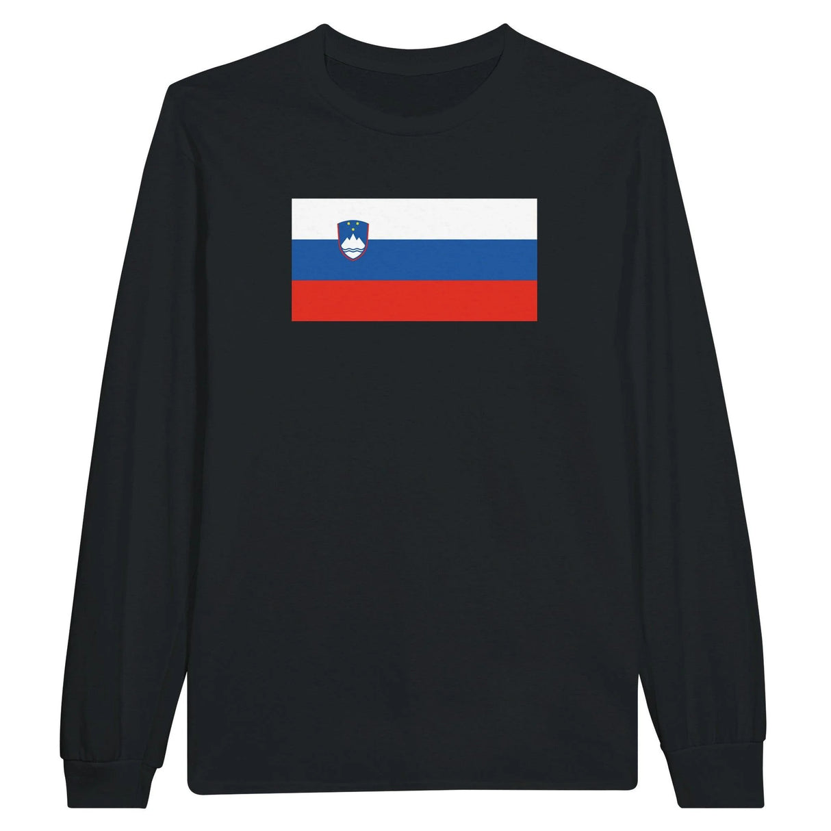 T-shirt manches longues slovénie coton mélangé imprimé