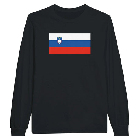 T-shirt manches longues slovénie coton mélangé imprimé