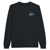 T-shirt manches longues suède coton doux broderie couleur