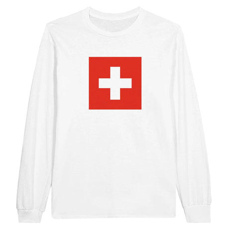 T-shirt manches longues suisse coton mélangé douceur exceptionnelle