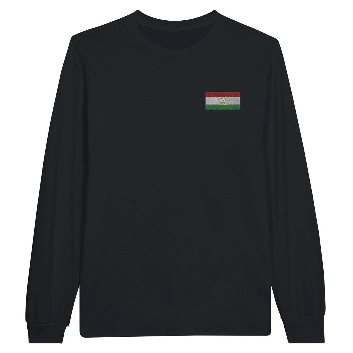 T-shirt manches longues tadjikistan broderie coton doux