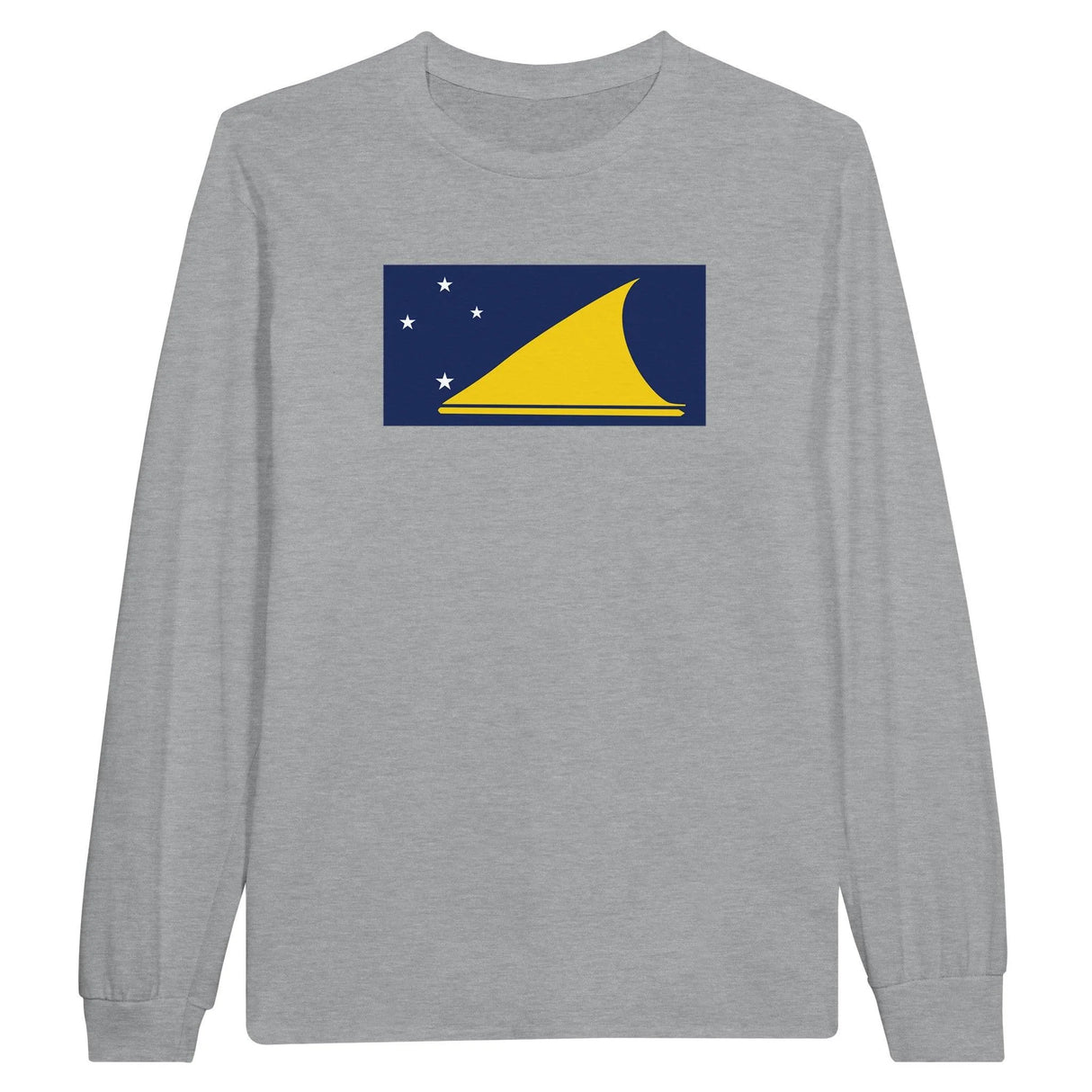 T-shirt manches longues tokelau couleur coton mélangé doux