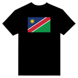 T-shirt namibie brodé en coton mélangé couleurs patriotiques