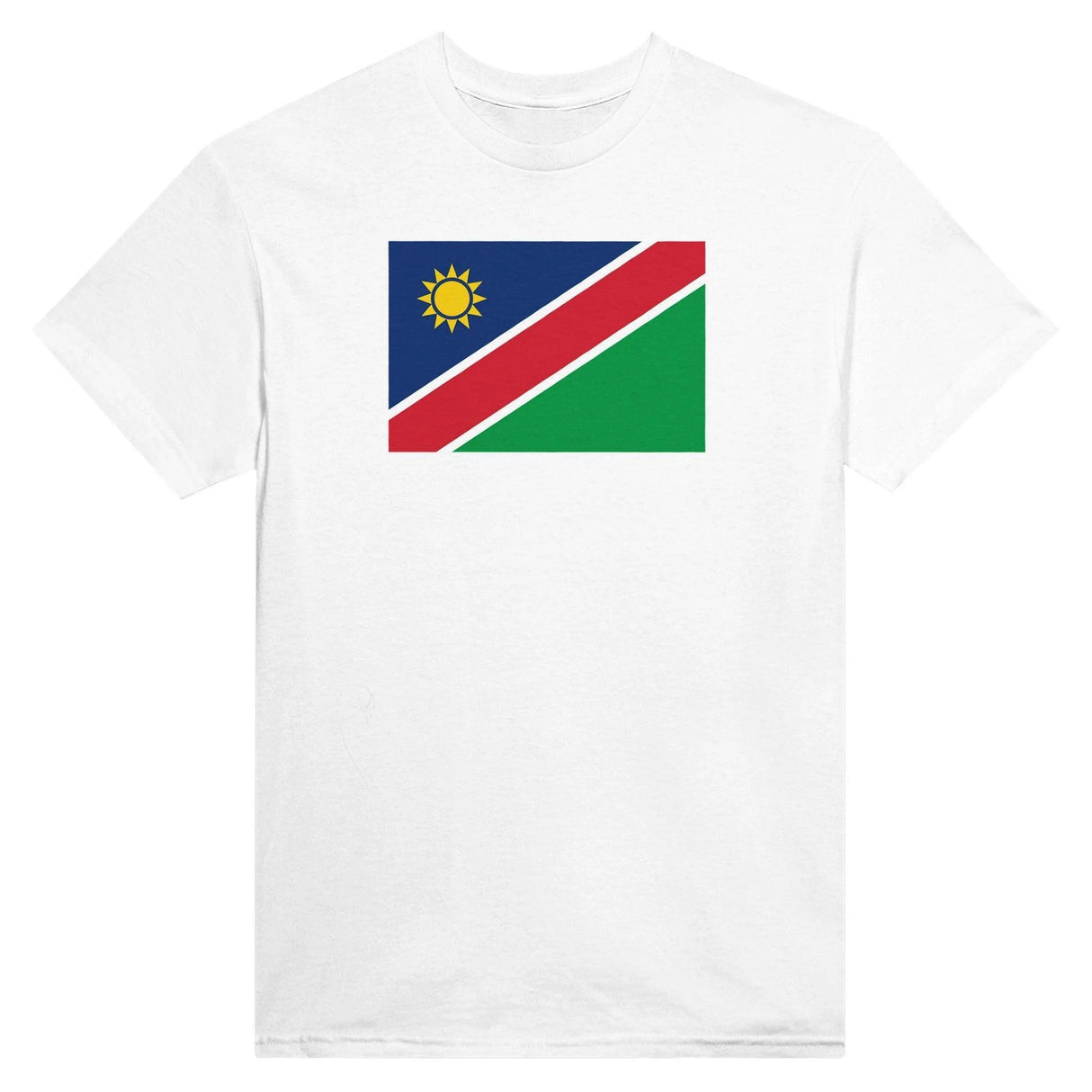 T-shirt namibie brodé en coton mélangé couleurs patriotiques