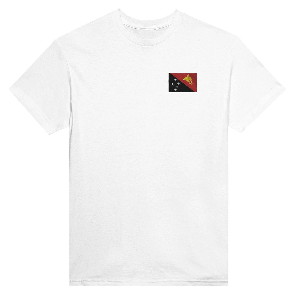 T-shirt papouasie-nouvelle-guinée coton épais broderie couleur