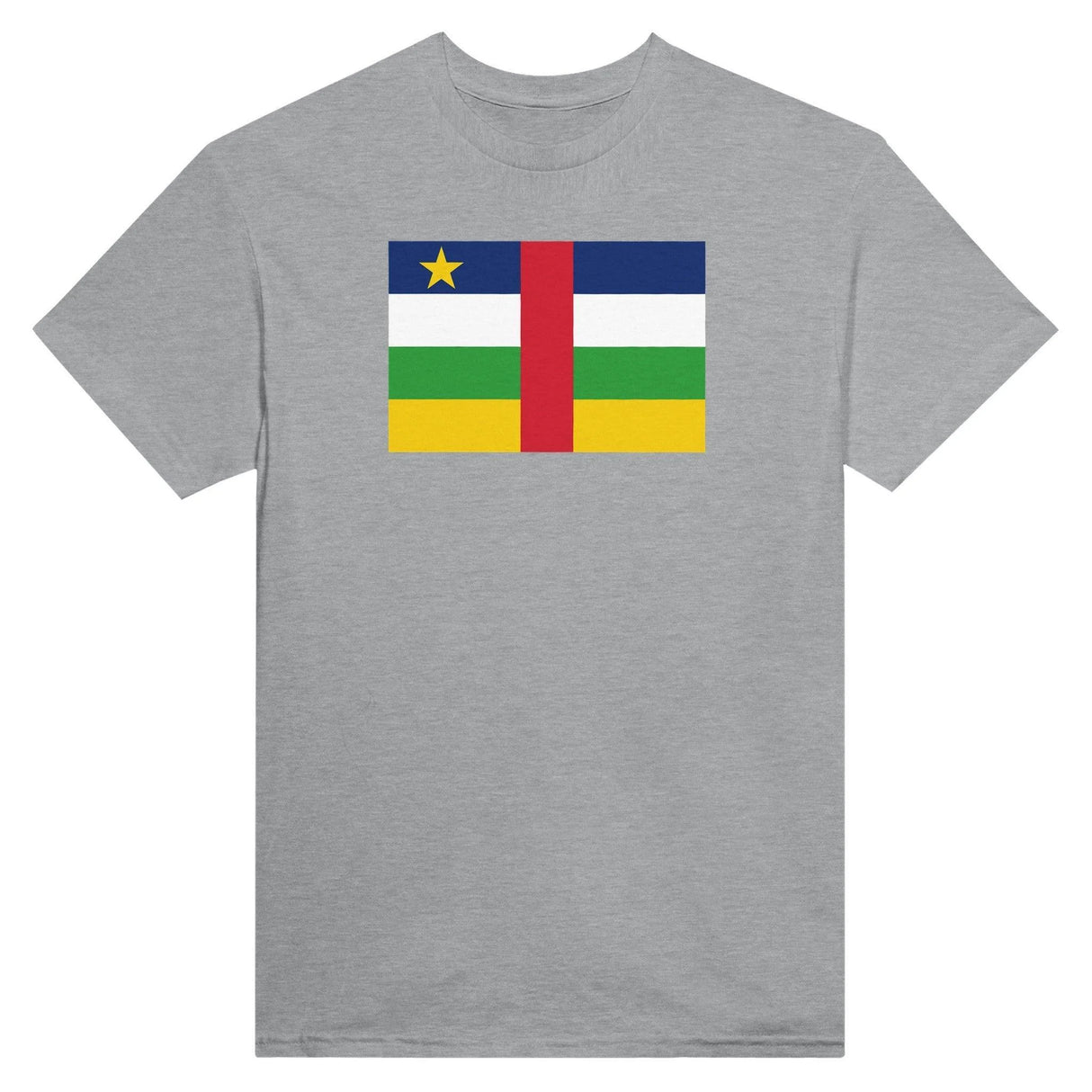 T-shirt république centrafricaine brodé coton mélangé
