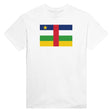 T-shirt république centrafricaine brodé coton mélangé