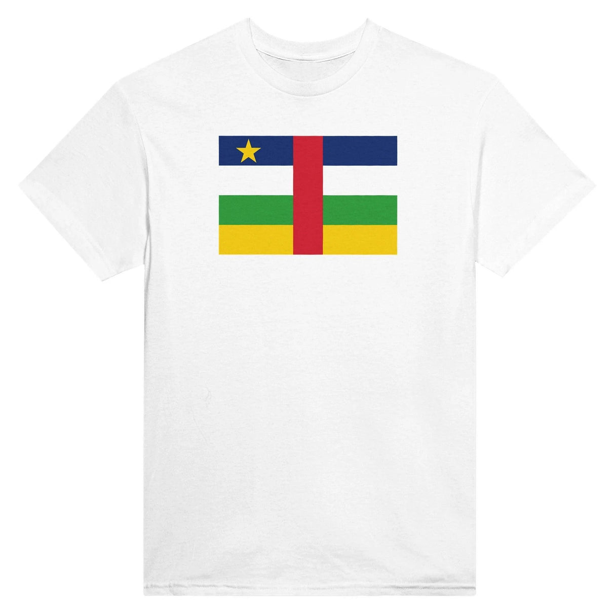 T-shirt république centrafricaine brodé coton mélangé