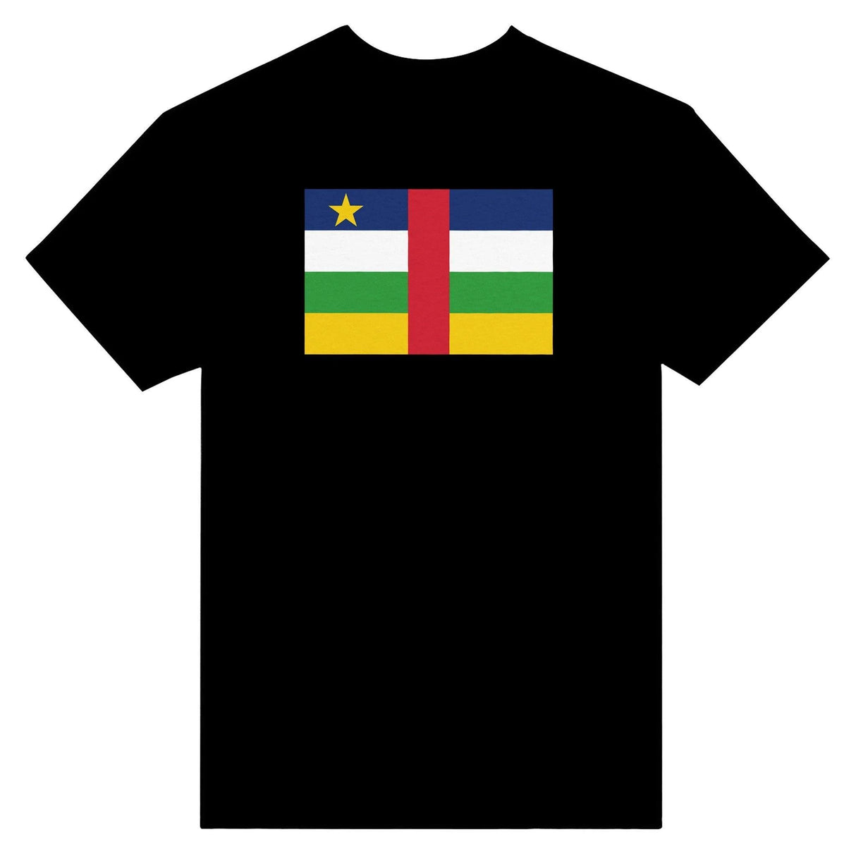 T-shirt république centrafricaine brodé coton mélangé