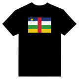T-shirt république centrafricaine brodé coton mélangé