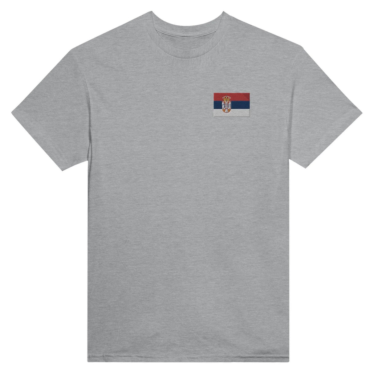 T-shirt serbie broderie couleur en coton mélangé élégant