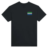 T-shirt sierra leone broderie couleur coton mélangé doux