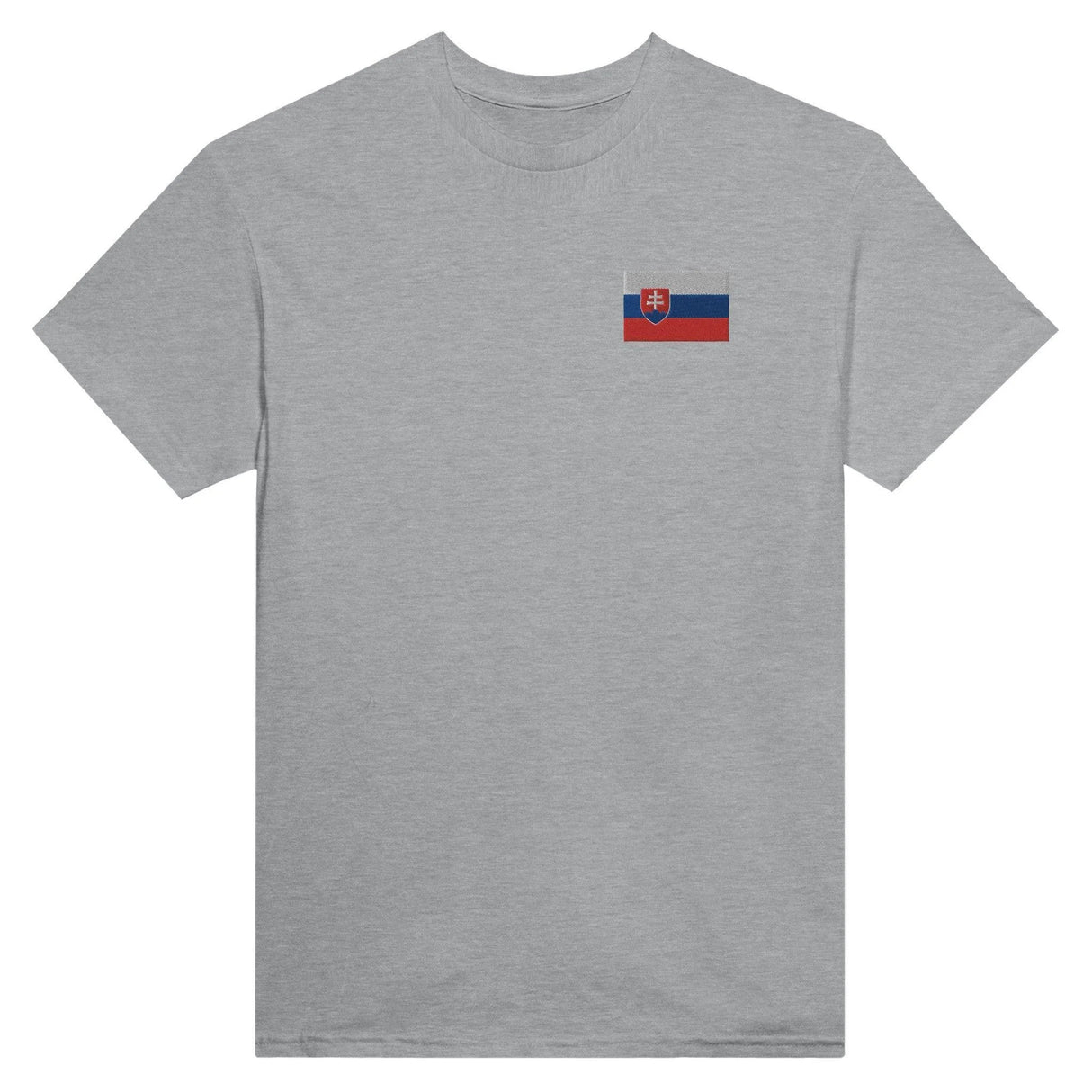 T-shirt slovaquie coton mélangé broderie couleur