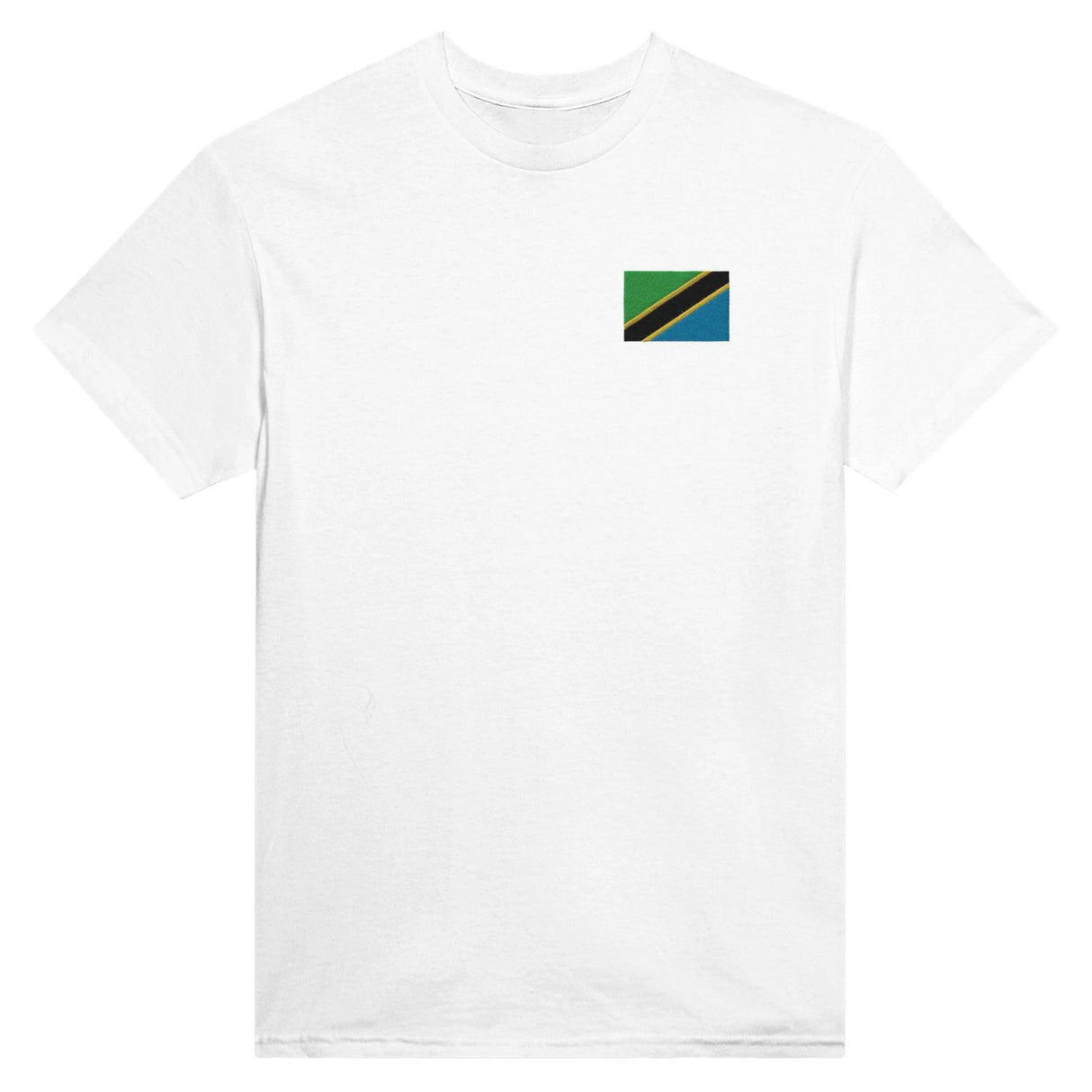 T-shirt tanzanie broderie couleur coton épais