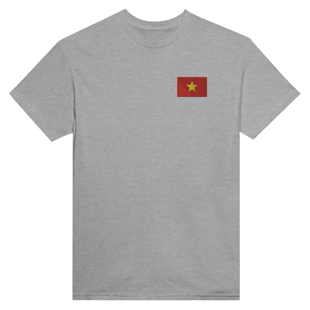 T-shirt viêt nam broderie couleur coton épais douceur