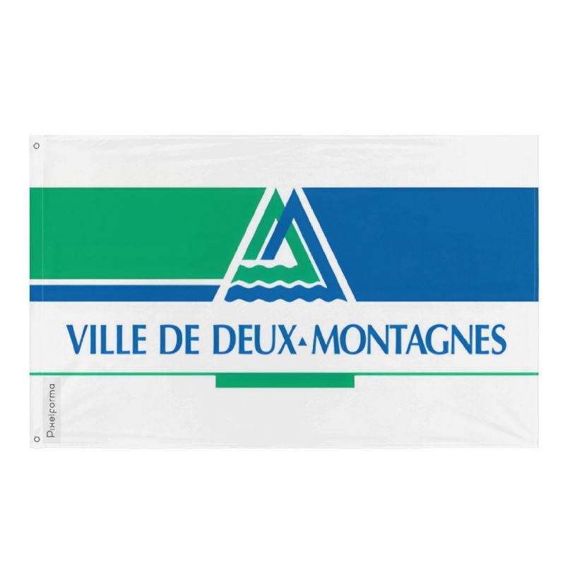 Drapeau Deux-Montagnes en plusieurs tailles 100 % polyester Imprimer avec Double ourlet - Pixelforma 